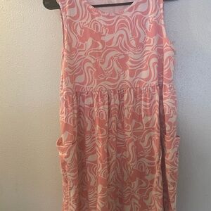 Wonder Nation Pink and White Patterned Top